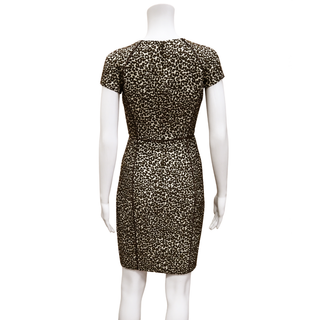 CH CAROLINA HERRERA | Leopard Jacquard Sheath Dress