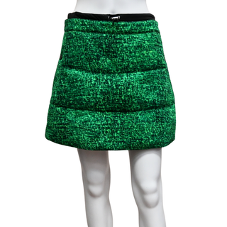 MONCLER | Green Puffer Mini Skirt