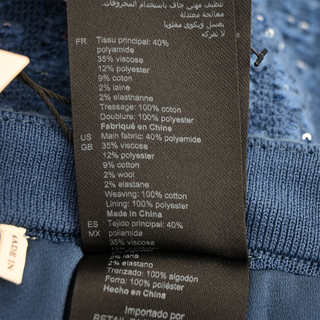 SANDRO | Palmira Blue Tweed Trouser