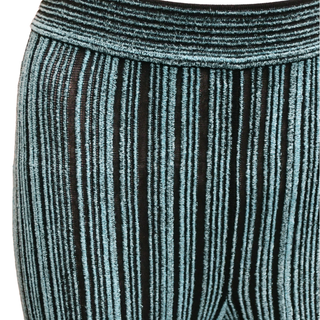 MAISON ULLENS | Blue Striped Knit Trousers