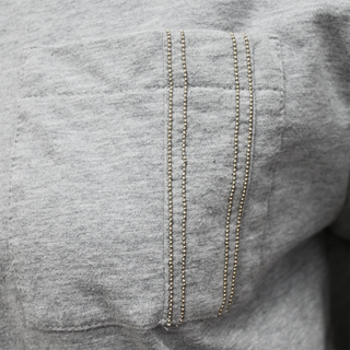 BRUNELLO CUCINELLI | Heathered Gray Monili Hoodie