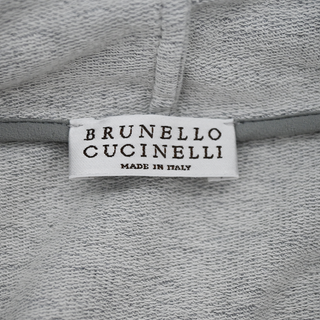 BRUNELLO CUCINELLI | Heathered Gray Monili Hoodie