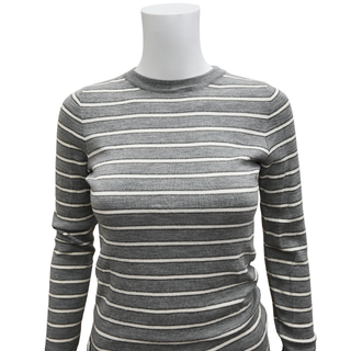 BRUNELLO CUCINELLI | Metallic Striped Knit Top