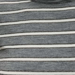 BRUNELLO CUCINELLI | Metallic Striped Knit Top