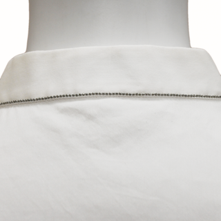 BRUNELLO CUCINELLI | White Sleeveless Monili Blouse