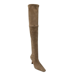 LAFAYETTE 148 | Taupe Suede Thigh-High Boots