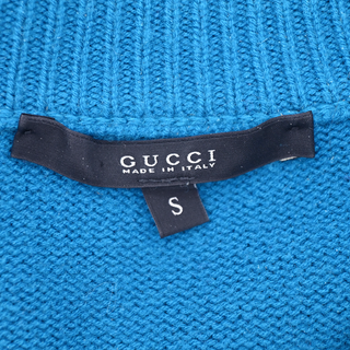 GUCCI | Teal Blue Wool Knit Sweater