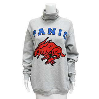 GUCCI | Grey Melange ‘PANIC’ Cotton Sweatshirt