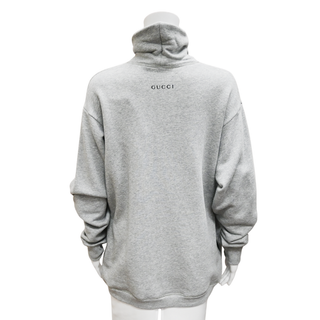 GUCCI | Grey Melange ‘PANIC’ Cotton Sweatshirt