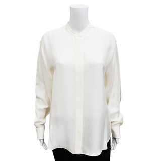 THE ROW | Sierra Ivory Striped Button-Up Shirt