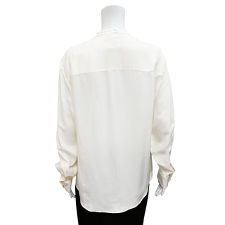 THE ROW | Sierra Ivory Striped Button-Up Shirt