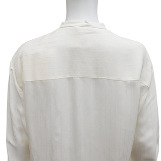 THE ROW | Sierra Ivory Striped Button-Up Shirt