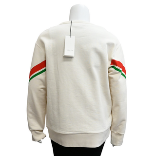 GUCCI | GG Striped Ivory Cotton Sweatshirt