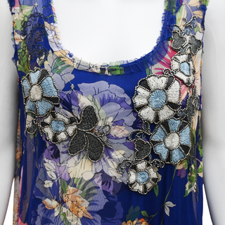 JOHNNY WAS | Mazzy Floral Ruffled Mesh Dress