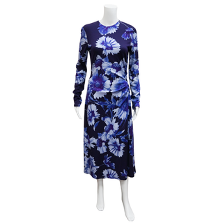 ERDEM | Troubridge Floral Draped Midi Dress