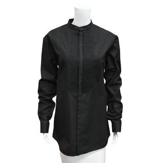 JIL SANDER | Wednesday Black Cotton Button-Up Blouse