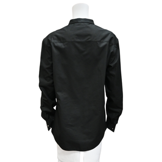JIL SANDER | Wednesday Black Cotton Button-Up Blouse