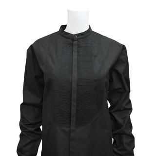 JIL SANDER | Wednesday Black Cotton Button-Up Blouse
