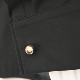 JIL SANDER | Wednesday Black Cotton Button-Up Blouse