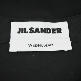 JIL SANDER | Wednesday Black Cotton Button-Up Blouse