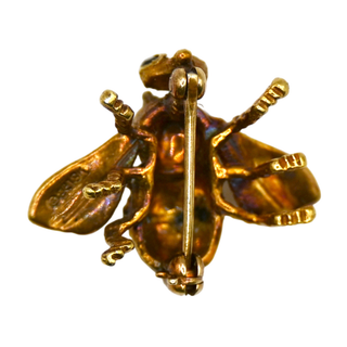 HONORA | 18K Gold Gemstone Bee Pin