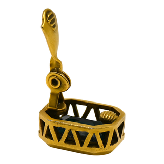 YSL | Dark Emerald Green Clip Earrings