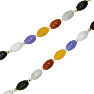 &nbsp; | 14K Multicolor Jade Necklace