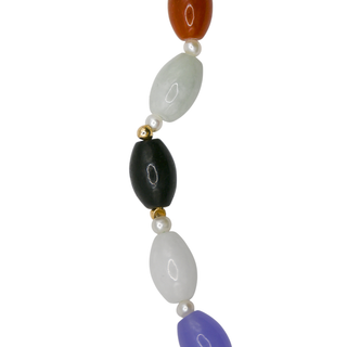 &nbsp; | 14K Multicolor Jade Necklace