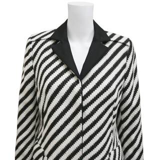 AKRIS | Black & White Zigzag Coat