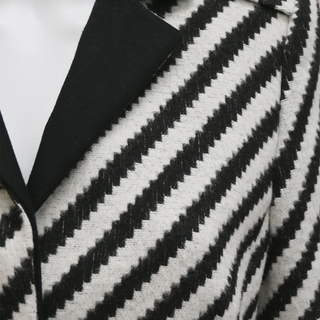 AKRIS | Black & White Zigzag Coat