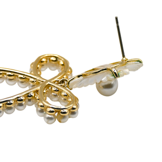 NICOLA BATHIE | Marcel Flower Bow Drop Earrings