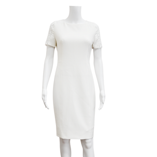 AKRIS PUNTO | White Perforated Sheath Dress