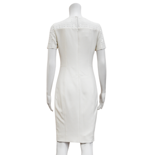 AKRIS PUNTO | White Perforated Sheath Dress