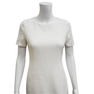 AKRIS PUNTO | White Perforated Sheath Dress
