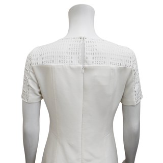 AKRIS PUNTO | White Perforated Sheath Dress