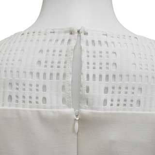 AKRIS PUNTO | White Perforated Sheath Dress