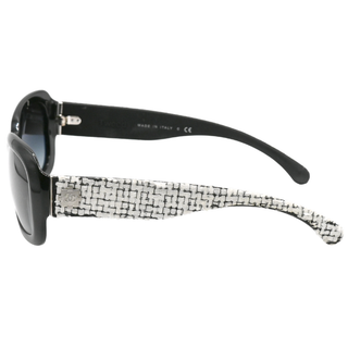 CHANEL | Black & White Tweed Sunglasses