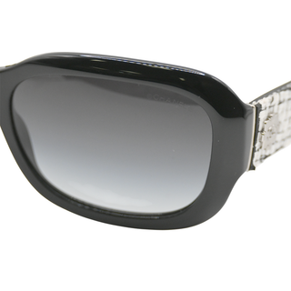 CHANEL | Black & White Tweed Sunglasses