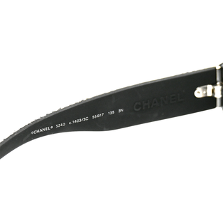 CHANEL | Black & White Tweed Sunglasses