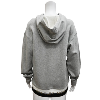 MONCLER | Heathered Gray Logo Hoodie