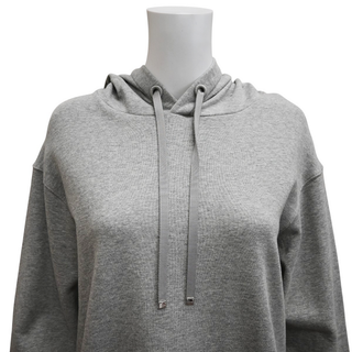 MONCLER | Heathered Gray Logo Hoodie
