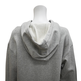 MONCLER | Heathered Gray Logo Hoodie