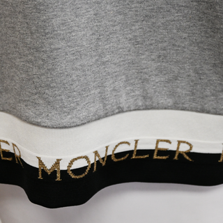MONCLER | Heathered Gray Logo Hoodie