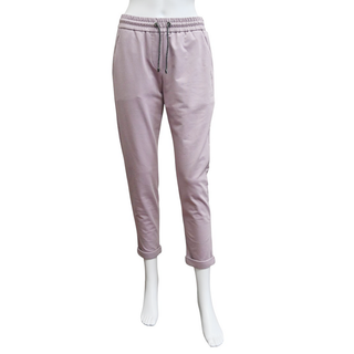 BRUNELLO CUCINELLI | Lilac Cotton-Blend Sweatpants