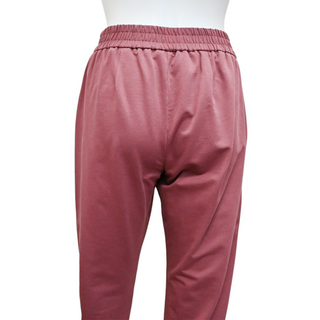 BRUNELLO CUCINELLI | Dark Mauve Cotton-Blend Sweatpants