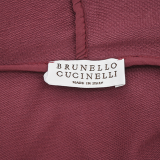 BRUNELLO CUCINELLI | Dark Mauve Cotton-Blend Zip Jacket