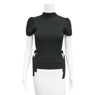 3.1 PHILLIP LIM | Black Compact Rib Tulip Top