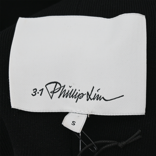 3.1 PHILLIP LIM | Black Compact Rib Tulip Top