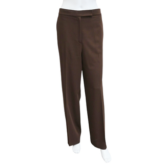 RALPH LAUREN | Brown Wide-Leg Dress Pants