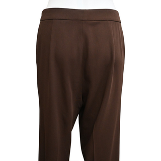 RALPH LAUREN | Brown Wide-Leg Dress Pants